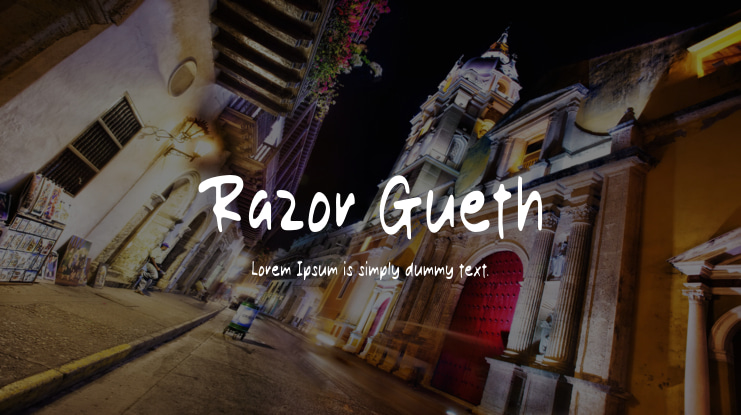 Razor Gueth Font