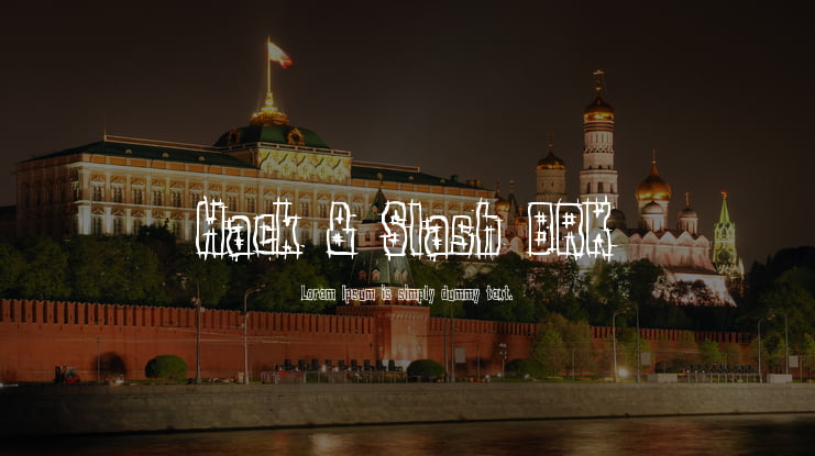 Hack & Slash BRK Font
