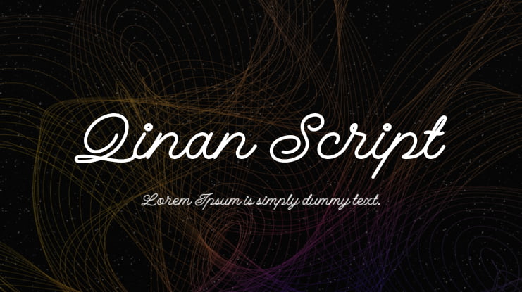 Qinan Script Font