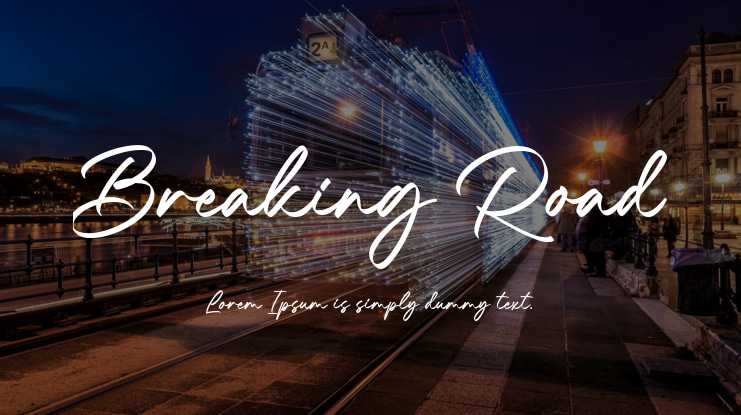 Breaking Road Font
