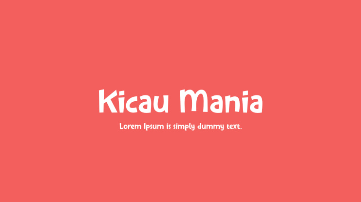 Kicau Mania Font