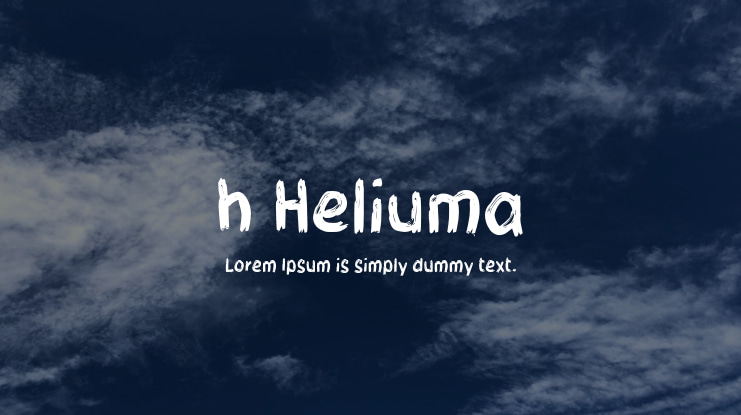 h Heliuma Font