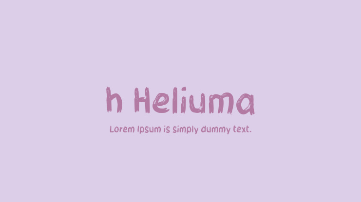 h Heliuma Font