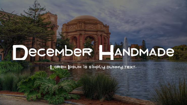 December Handmade Font