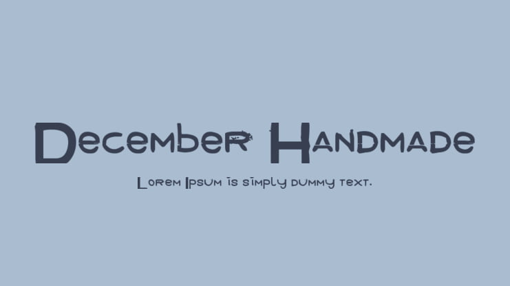 December Handmade Font