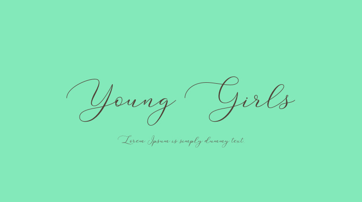 Young Girls Font