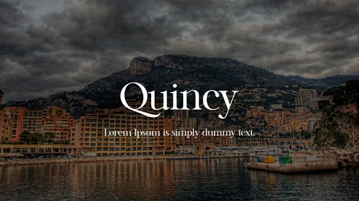 Quincy Font Family