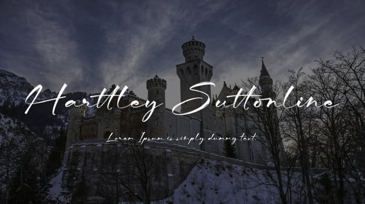 Harttley Suttonline Font