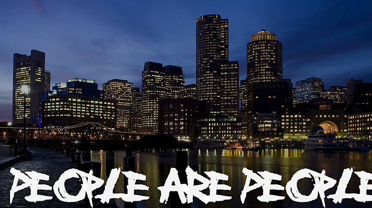 People Are People Font