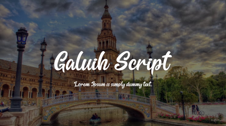 Galuih Script Font