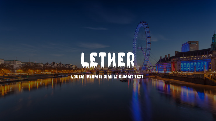 LETHER Font