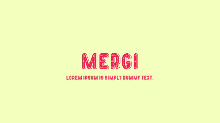 MERGI Font