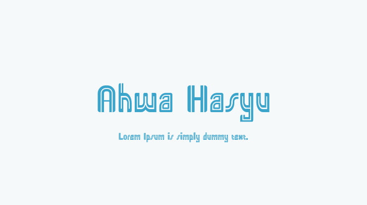 Ahwa Hasyu Font
