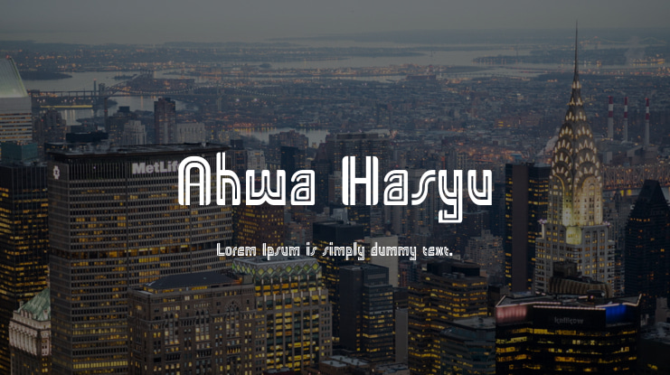 Ahwa Hasyu Font