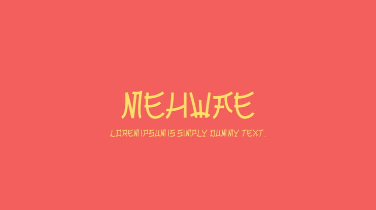 Mehwae Font