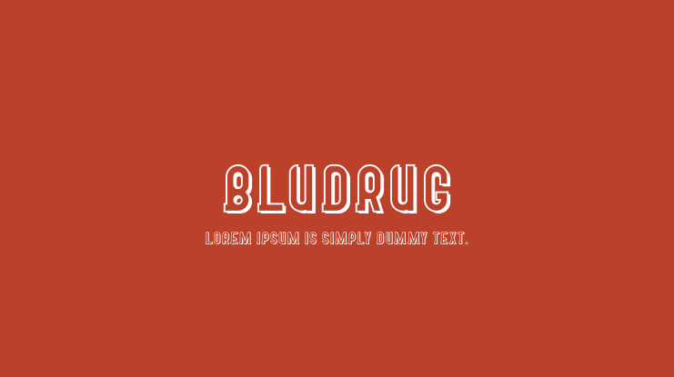 BLUDRUG Font
