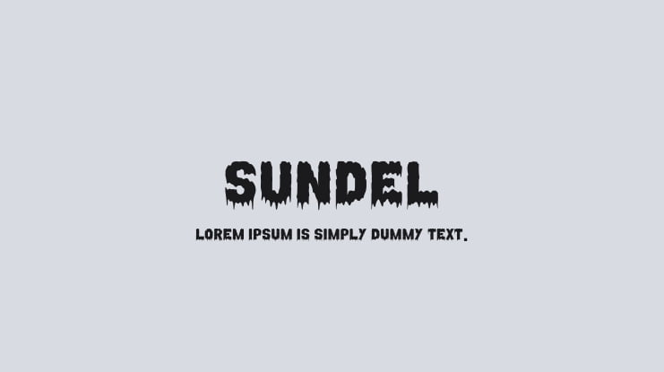 SUNDEL Font
