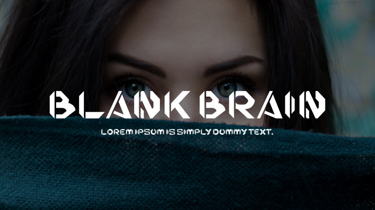 BLANK BRAIN Font
