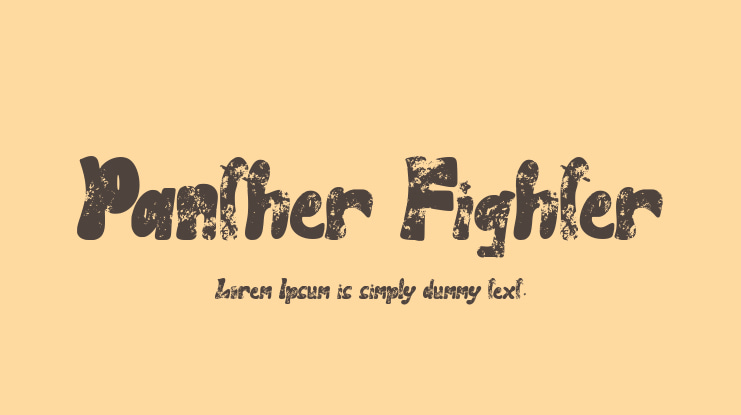 Panther Fighter Font