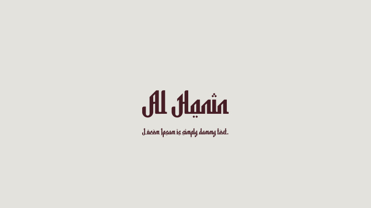 Al Hanin Font
