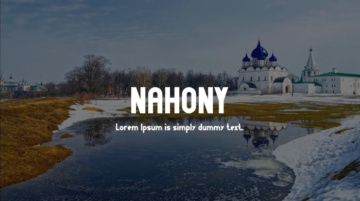 NAHONY Font
