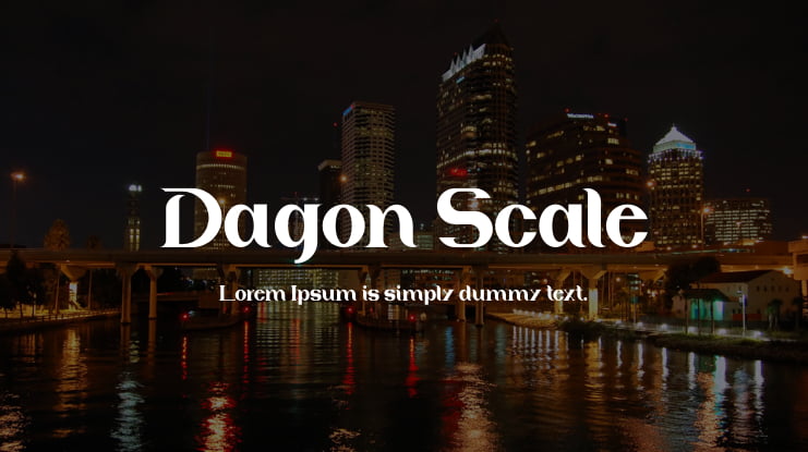 Dagon Scale Font