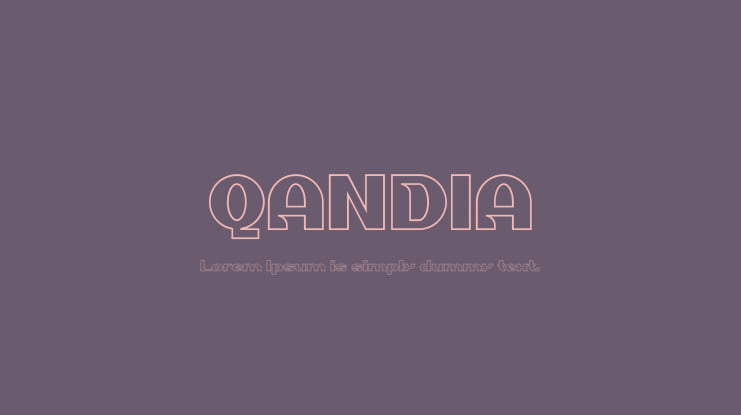 QANDIA Font Family