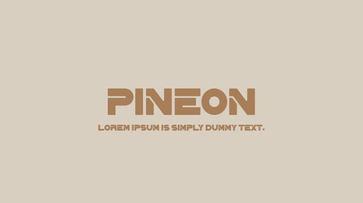 PINEON Font