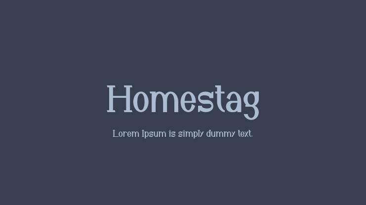 Homestag Font