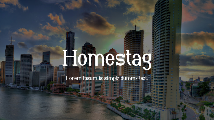 Homestag Font