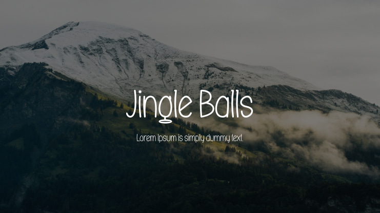 Jingle Balls Font