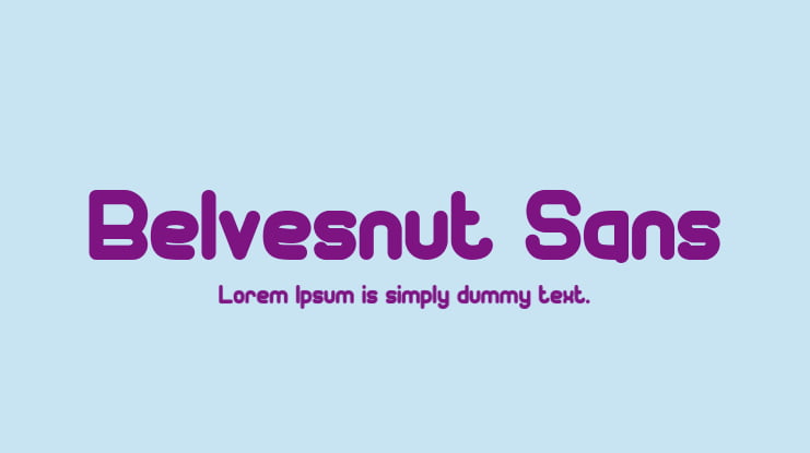 Belvesnut Sans Font