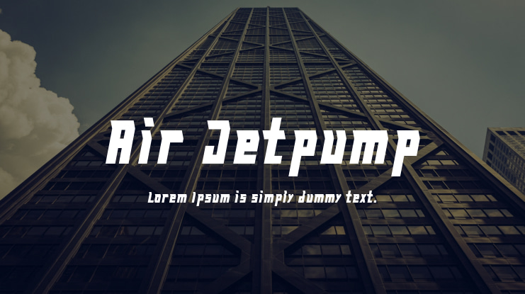 Air Jetpump Font