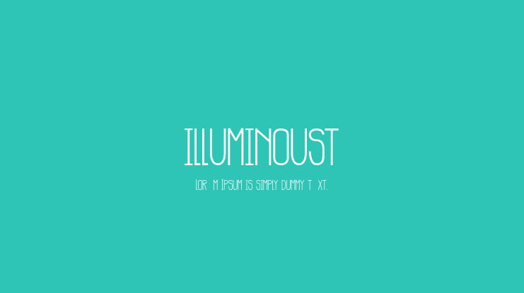 illuminoust Font