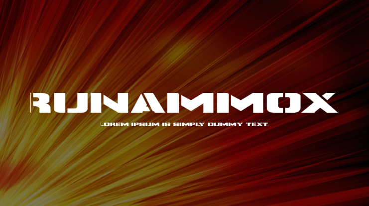 Runammox Font