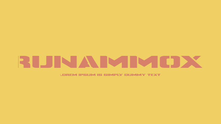 Runammox Font