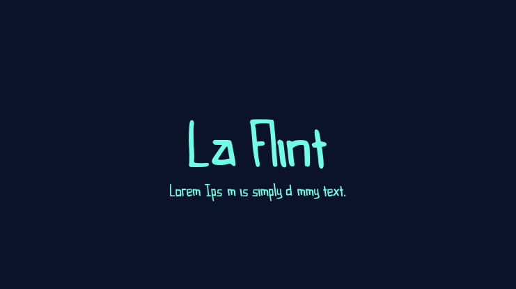 La Flint Font