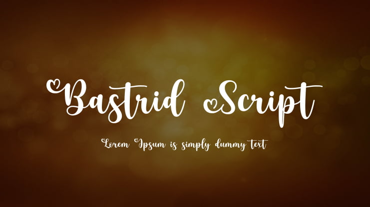 Bastrid Script Font