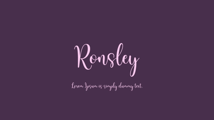 Ronsley Font
