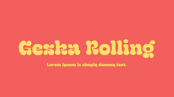 Geska Rolling Font