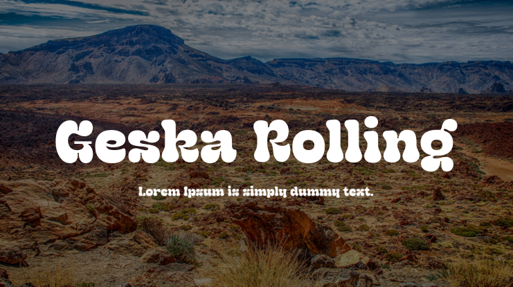 Geska Rolling Font