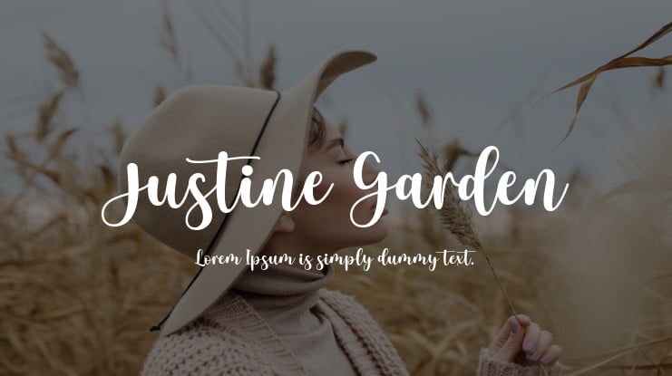 Justine Garden Font