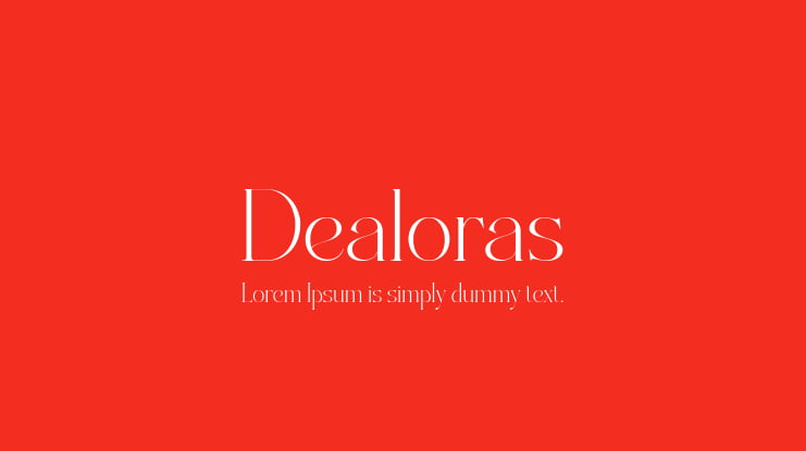Dealoras Font