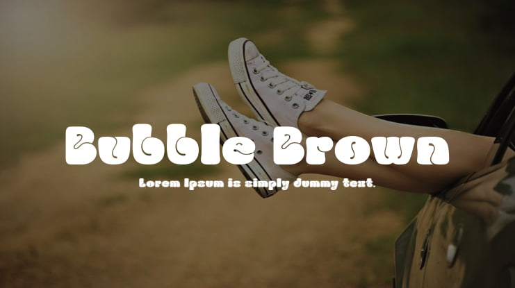 Bubble Brown Font