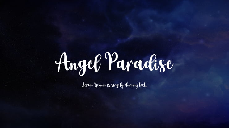 Angel Paradise Font