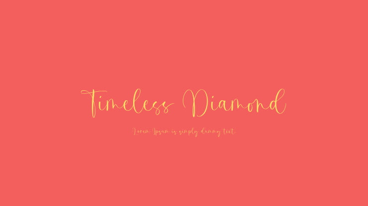 Timeless Diamond Font