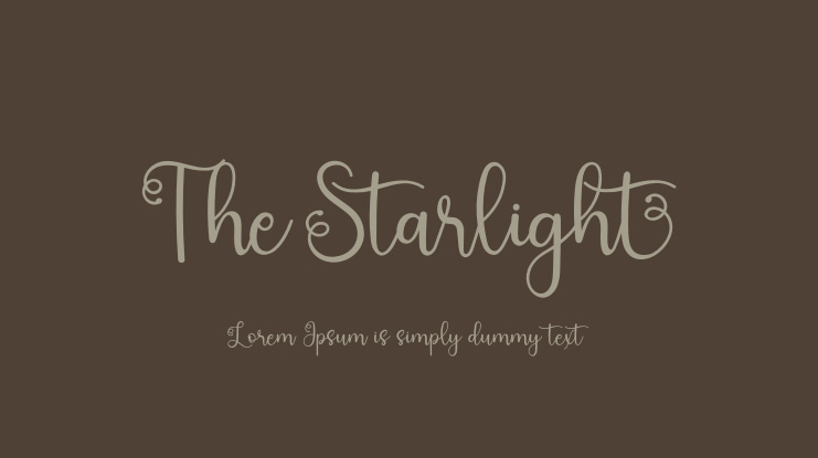 The Starlight Font
