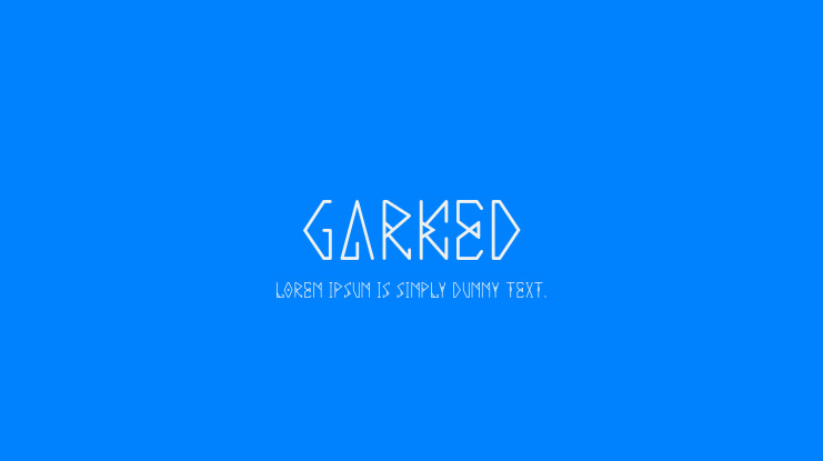 Garked Font