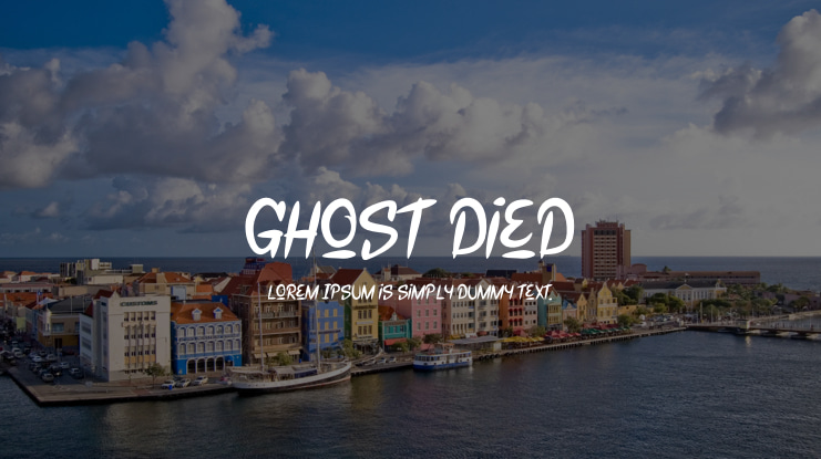 Ghost Died Font