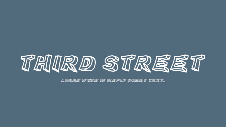Third Street Font Family